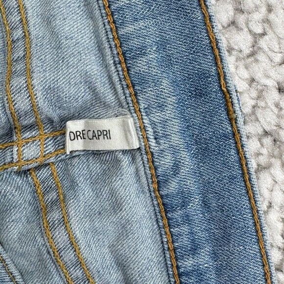 Rag & Bone Dre Capri Distressed Raw Hem Marina Wash - Picture 7 of 15